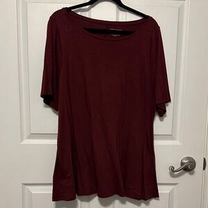 Casual Burgundy Top